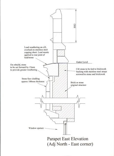 parapet detail section 2